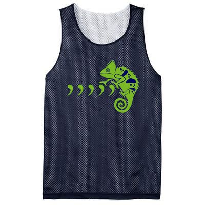 COMMA CHAMELEON FUNNY SONG PARODY MEME Mesh Reversible Basketball Jersey Tank