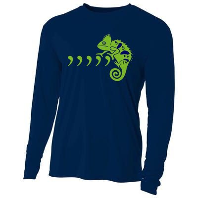 COMMA CHAMELEON FUNNY SONG PARODY MEME Cooling Performance Long Sleeve Crew