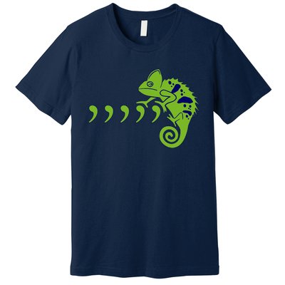 COMMA CHAMELEON FUNNY SONG PARODY MEME Premium T-Shirt