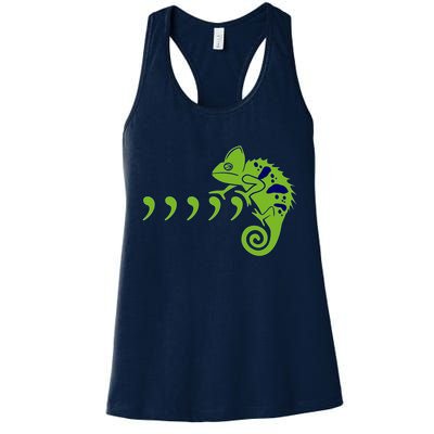 COMMA CHAMELEON FUNNY SONG PARODY MEME Womens Tank Top