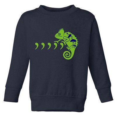 COMMA CHAMELEON FUNNY SONG PARODY MEME Toddler Sweatshirt