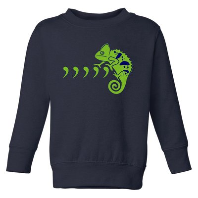 COMMA CHAMELEON FUNNY SONG PARODY MEME Toddler Sweatshirt