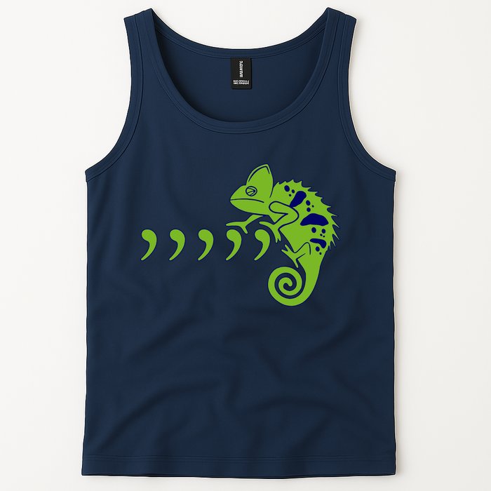 COMMA CHAMELEON FUNNY SONG PARODY MEME Tank Top