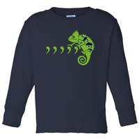 COMMA CHAMELEON FUNNY SONG PARODY MEME Toddler Long Sleeve Shirt