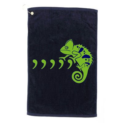 COMMA CHAMELEON FUNNY SONG PARODY MEME Golf Towel