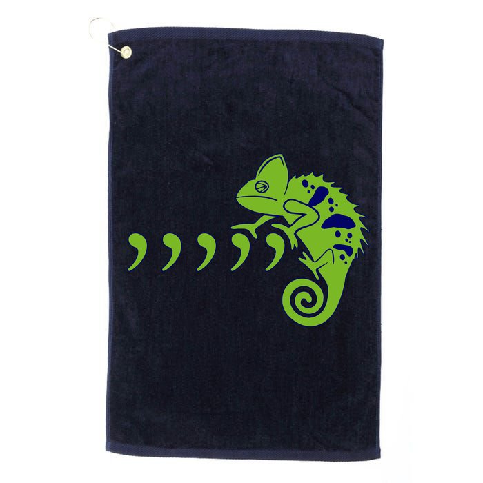 COMMA CHAMELEON FUNNY SONG PARODY MEME Golf Towel