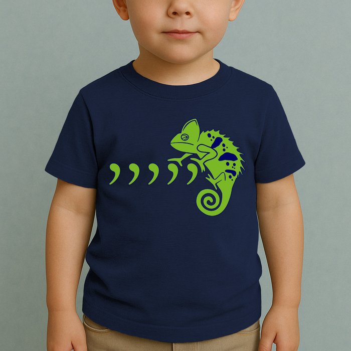 COMMA CHAMELEON FUNNY SONG PARODY MEME Toddler T-Shirt