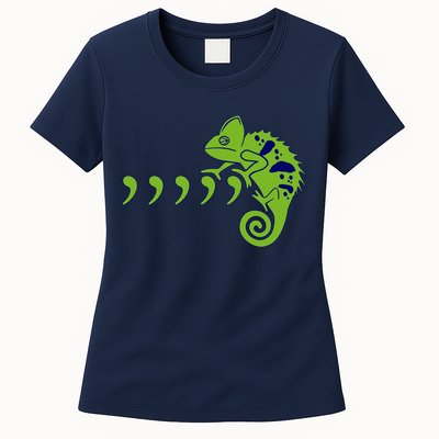 COMMA CHAMELEON FUNNY SONG PARODY MEME Womens T-Shirt