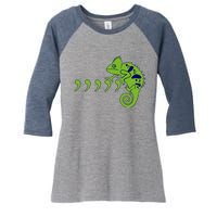 COMMA CHAMELEON FUNNY SONG PARODY MEME Women's Tri-Blend 3/4-Sleeve Raglan Shirt