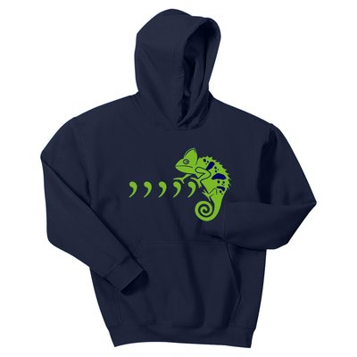 COMMA CHAMELEON FUNNY SONG PARODY MEME Kids Hoodie