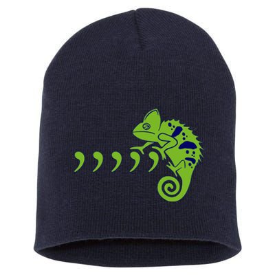 COMMA CHAMELEON FUNNY SONG PARODY MEME Short Acrylic Beanie