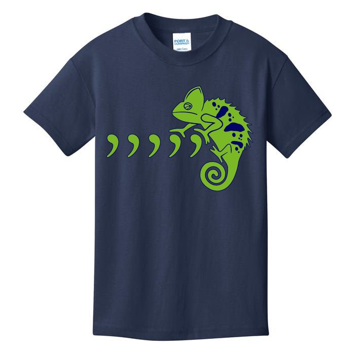 COMMA CHAMELEON FUNNY SONG PARODY MEME Kids T-Shirt