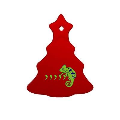 COMMA CHAMELEON FUNNY SONG PARODY MEME Ceramic Tree Ornament