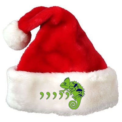 COMMA CHAMELEON FUNNY SONG PARODY MEME Premium Christmas Santa Hat