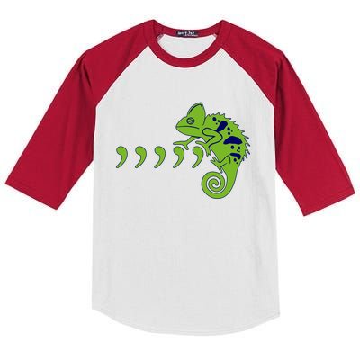 COMMA CHAMELEON FUNNY SONG PARODY MEME Kids Colorblock Raglan Jersey