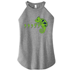 COMMA CHAMELEON FUNNY SONG PARODY MEME Women's Perfect Tri Rocker Tank