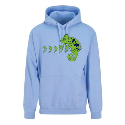 COMMA CHAMELEON FUNNY SONG PARODY MEME Unisex Surf Hoodie