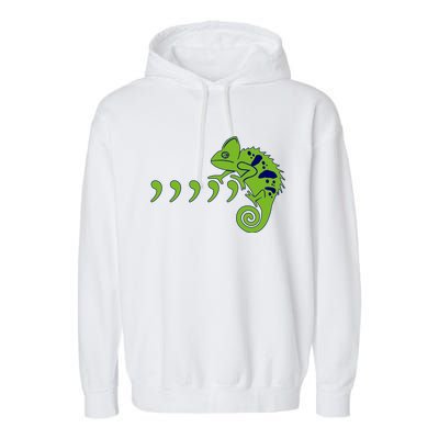 COMMA CHAMELEON FUNNY SONG PARODY MEME Garment-Dyed Fleece Hoodie