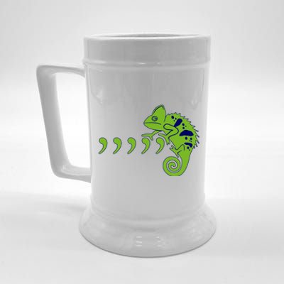 COMMA CHAMELEON FUNNY SONG PARODY MEME Beer Stein