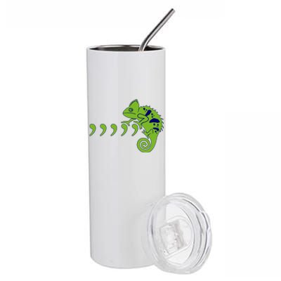 COMMA CHAMELEON FUNNY SONG PARODY MEME Stainless Steel Tumbler