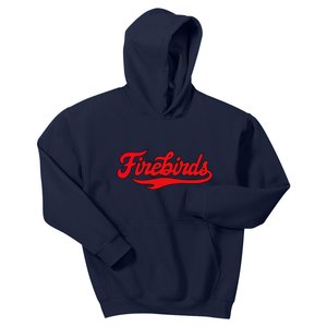 Carthage College Firebirds Classic Athletic Script Throwback Kids Hoodie