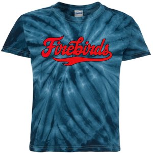 Carthage College Firebirds Classic Athletic Script Throwback Kids Tie-Dye T-Shirt