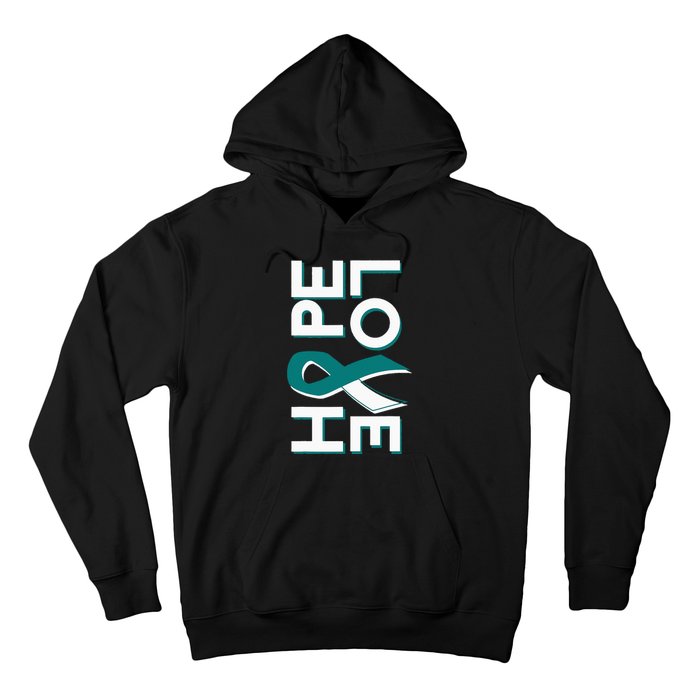 Cervical Cancer Fight Cancer Ribbon Hoodie