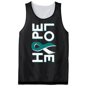 Cervical Cancer Fight Cancer Ribbon Mesh Reversible Basketball Jersey Tank