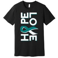 Cervical Cancer Fight Cancer Ribbon Premium T-Shirt