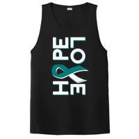 Cervical Cancer Fight Cancer Ribbon PosiCharge Competitor Tank