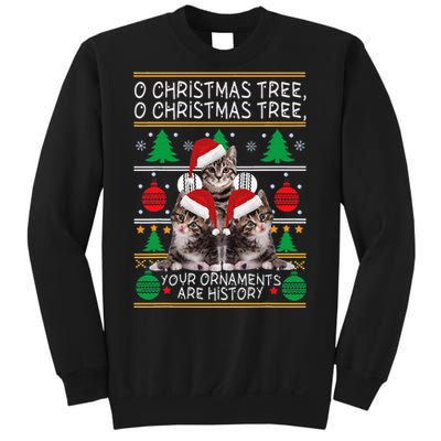 Cats Christmas Funny Ornaments Pajama Family Gift Sweatshirt