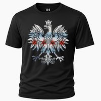 Cool Chicago Flag Polish Eagle Funny Illinois Emblem Cooling Performance Crew T-Shirt