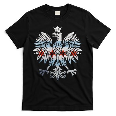 Cool Chicago Flag Polish Eagle Funny Illinois Emblem T-Shirt