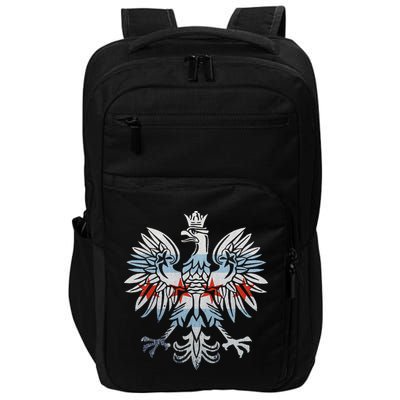 Cool Chicago Flag Polish Eagle Funny Illinois Emblem Impact Tech Backpack