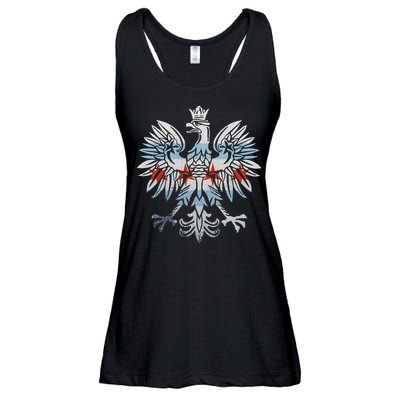 Cool Chicago Flag Polish Eagle Funny Illinois Emblem Ladies Essential Flowy Tank