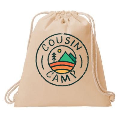 Cousin Camp Friends Summer Travel Family Camping Vacation Drawstring Bag