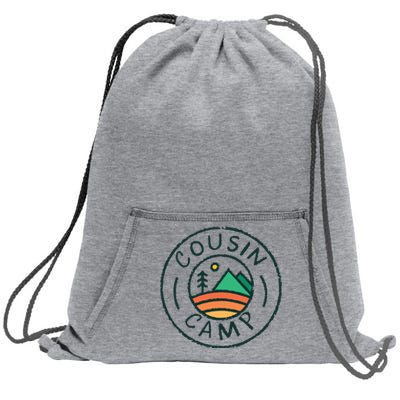 Cousin Camp Friends Summer Travel Family Camping Vacation Sweatshirt Cinch Pack Bag