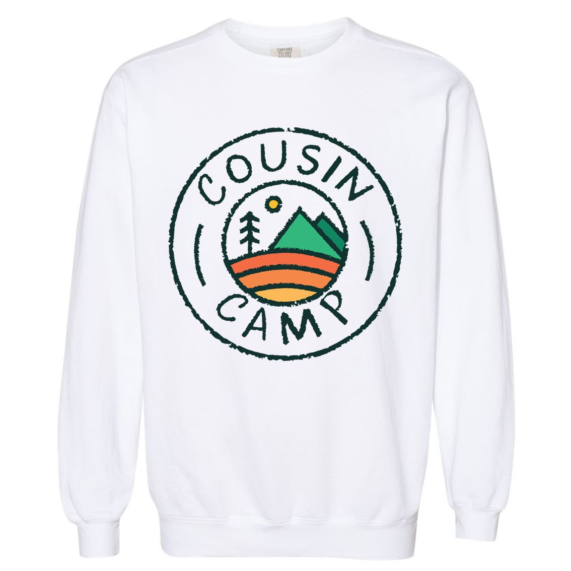Cousin Camp Friends Summer Travel Family Camping Vacation Garment-Dyed Sweatshirt