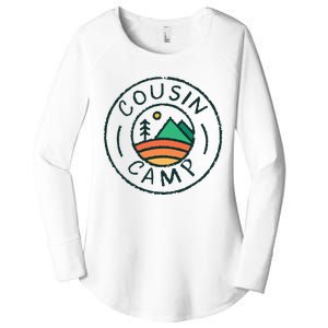 Cousin Camp Friends Summer Travel Family Camping Vacation Women's Perfect Tri Tunic Long Sleeve Shirt