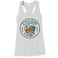 Cousin Camp Friends Summer Travel Family Camping Vacation Women's Racerback Tank