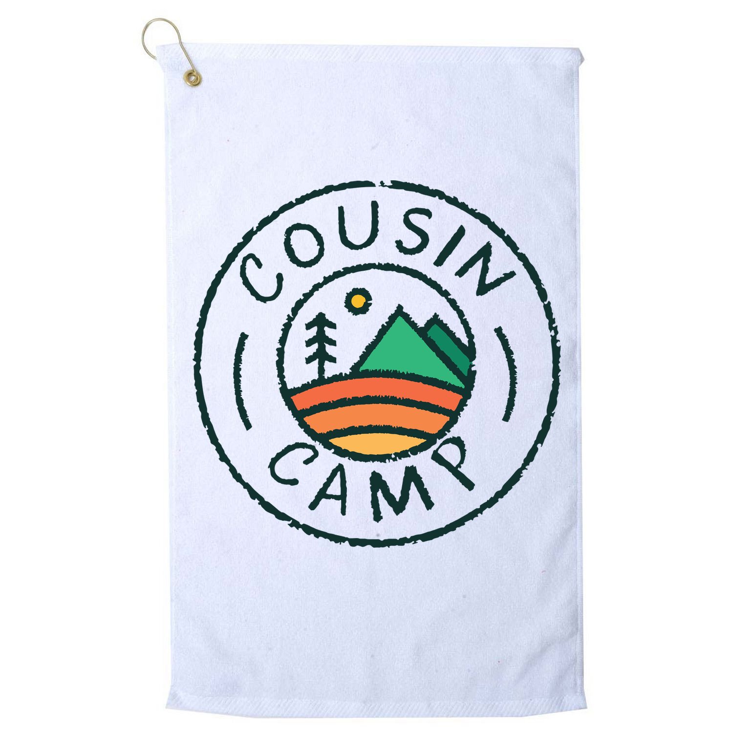 Cousin Camp Friends Summer Travel Family Camping Vacation Golf Towel