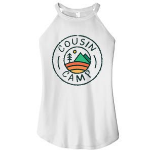 Cousin Camp Friends Summer Travel Family Camping Vacation Women's Perfect Tri Rocker Tank