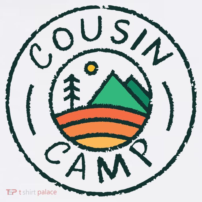 Cousin Camp Friends Summer Travel Family Camping Vacation Women's V-Neck T-Shirt
