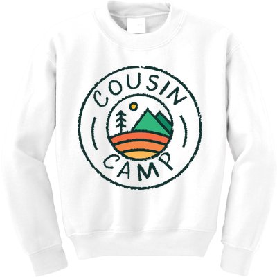 Cousin Camp Friends Summer Travel Family Camping Vacation Kids Sweatshirt