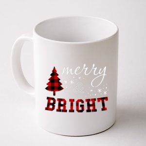 Christmas Cute For Red Plaid Merry And Bright Letter Hoodie Coffee Mug