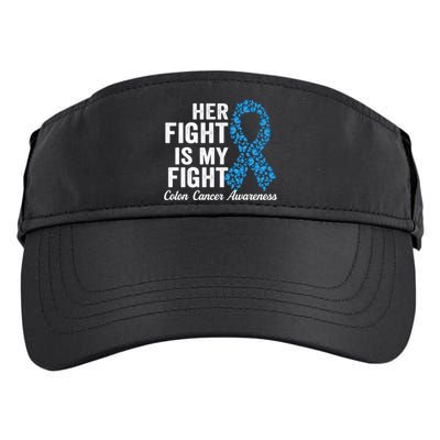 Colon Cancer Gift Her Fight Is My Fight Colorectal Awareness Gift Adult Drive Performance Visor