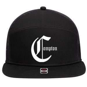 Compton California Gangsta Rap 7 Panel Mesh Trucker Snapback Hat