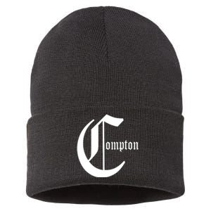 Compton California Gangsta Rap Sustainable Knit Beanie