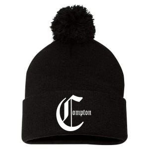 Compton California Gangsta Rap Pom Pom 12in Knit Beanie