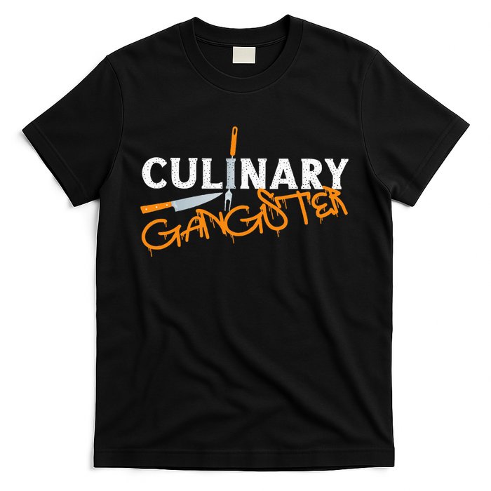 Cooking Cook Gangster Kitchen Chef Culinary Gangster T-Shirt